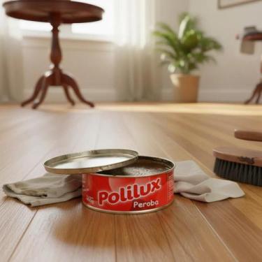 Imagem de Cera Em Pasta Polilux Para Madeira e Para Piso Carnaúba cor:Peroba, Pe