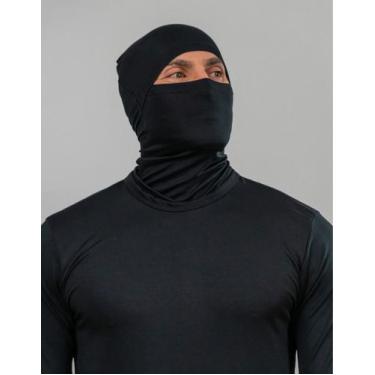 Imagem de Kit 4 Touca Balaclava Ninja Térmica Preta Proteção Uv50+ - Paco, Preto