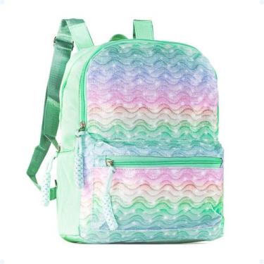 Imagem de Mochila Costas Escola Faculdade Casual Feminina De Passeio - Hxt, Verd