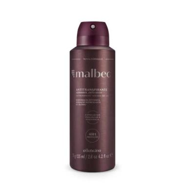 Imagem de Desodorante Antitranspirante Malbec Aerossol 75g/125ml - Boticário, Ún