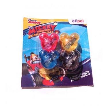 Imagem de Apontador Escolar Com 4 Peças Mickey Na Cartela - Etipel