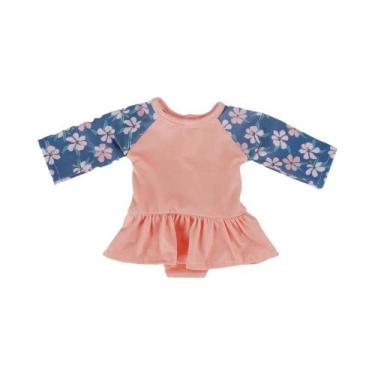Imagem de Roupa Para Boneca De 43cm: Maiô Com Estampa De Escamas De Peixe E Aces