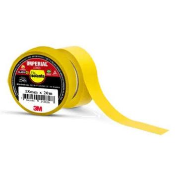 Imagem de Fita Isolante Imperial PVC 18mm x 20m Amarelo 3M