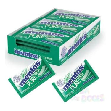 Imagem de Chiclete Goma De Mascar Mentos Spearmint 15 un