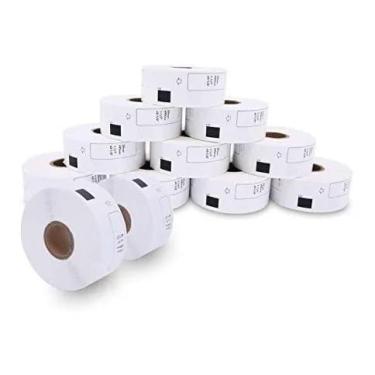 Imagem de Etiqueta Compatível c/ 1201 Impressora Termica - Kit 10 Rolos