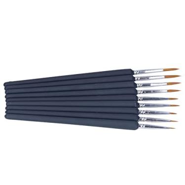 Imagem de Pincéis de aquarela, pincel multiuso de pincel de aço fino caneta aro para tinta acrílica pintura manual para pintura a óleo para guache