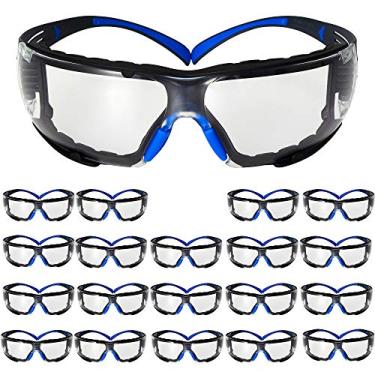 Imagem de 3M SecureFit SF401SGAF-BLU-F, Blue/Gray, Clear Scotchgard Anti-Fog Lens, Foam Gasket (Case of 20)