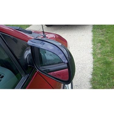 Imagem de Viseira de proteção de chuva preta espelhada fumê automotiva TRUE Line defumada