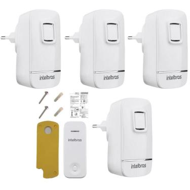 Imagem de Campainha Sem Fio Longo Alcance Plug & Play 4 Pontos Bivolt