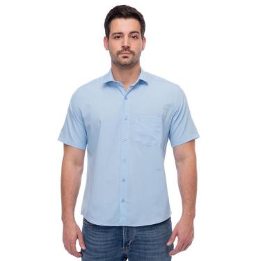 Imagem de Camisa Social Manga Curta Slim Teodoro Masculina Leve
