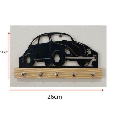 Imagem de Porta Chave Mdf  Decorativo Fusca Kombi Perua Carros - House Decor