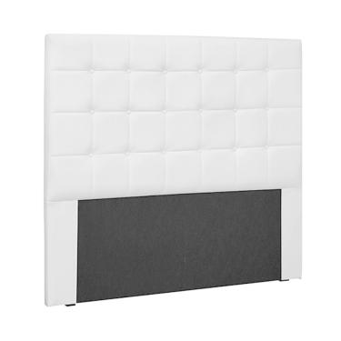 Imagem de Cabeceira King Size 1,95m Tropea Pu Branco - Gran Belo