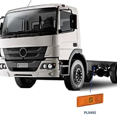 Imagem de Lanterna Delimitadora Amarelo Led 24V MB Atego Actros Refletivo Conector 0005447511