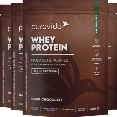 Imagem de Whey Protein Dark Chocolate 4 X 450G Puravida