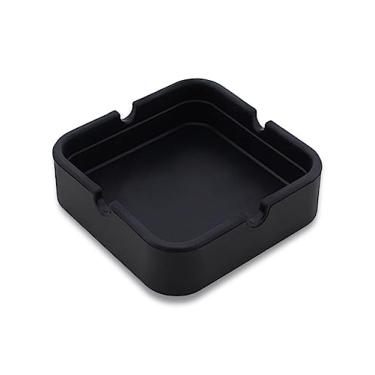 Imagem de Cinzeiro de Silicone Quadrado, Inquebrável, Resistente a Altas Temperaturas, Cinzeiro Decorativo Quadrado