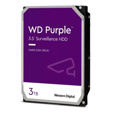 Imagem de HD 3TB Western Digital Purple Surveillance, SATA III 6Gb/s, Cache 256MB, 3.5" - WD33PURZ