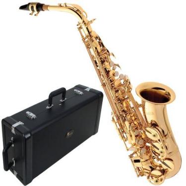Imagem de Saxofone Alto Laqueado Sa501 Eagle Em Mib Com Case