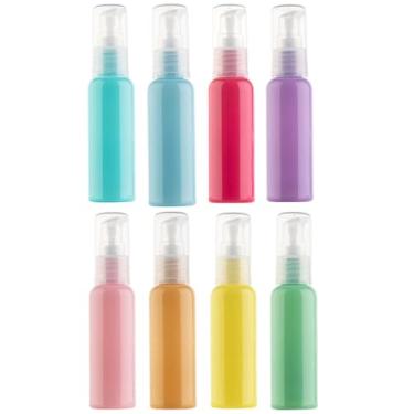Imagem de ikasus 8 frascos vazios de plástico de 30 ml, recipientes de viagem para artigos de higiene pessoal, líquidos, shampoo, loção condicionador tipo 2