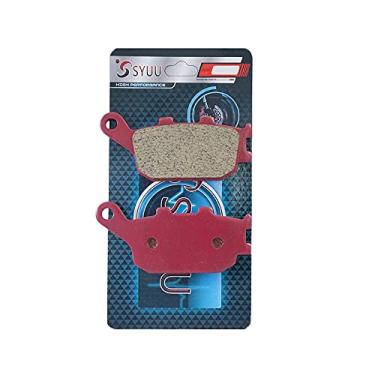Imagem de S SYUU Pastilha de freio de cerâmica traseira compatível com Yamaha FZ6 (FZ 600 S) Fazer (2007-2009) YZF 600 R6 (2003-2004) YZF-R6 e YZF-R1 (2005-2014) FZ8(2011-2013) FA174R