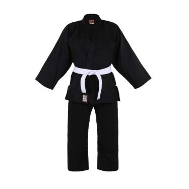 Imagem de Kimono Infantil Reforçado Judo Jiu-Jitsu, Haganah, Preto, M00