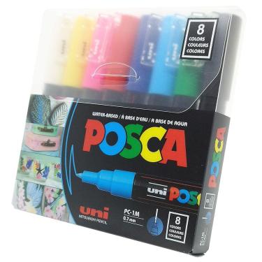 Imagem de Caneta Posca Uni-ball PC-1M - 8 Cores