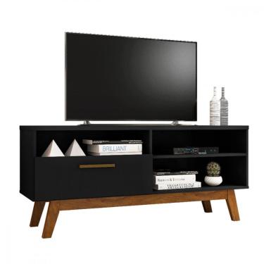 Imagem de Rack Paladio para TV de até 55 Polegadas Preto Fosco Bechara