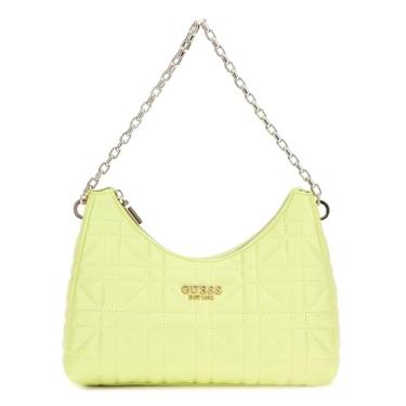 Imagem de GUESS Bolsa de ombro Assia com zíper superior, Chartreuse, One Size