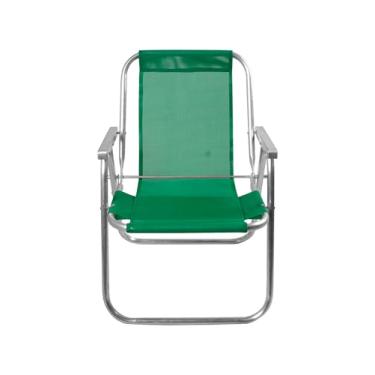 Imagem de CADEIRA DE PRAIA SENTAR ALTA 110KG (VERDE BANDEIRA)