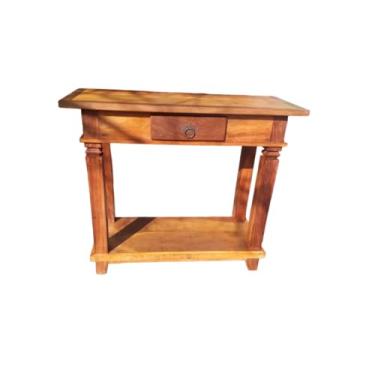 Imagem de Aparador em madeira de demolição com 1 gaveta e 1 prateleira