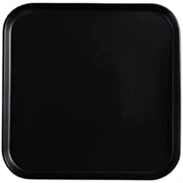 Imagem de Pratos Prato de jantar quadrado de cor sólida Talheres de cerâmica para casa Prato de jantar ocidental para bife, macarrão, pizza, casa, festa, pratos de jantar de restaurante, Noir, 10 pole