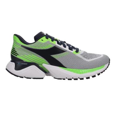 Imagem de Diadora Mythos Blushield Vigore masculino, Branco/Preto Íris/Neon Mint, 43