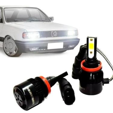 Imagem de Ultra Super Led Farol Gol Saveiro Parati Voyage Quadrado 6000K H4 - Te