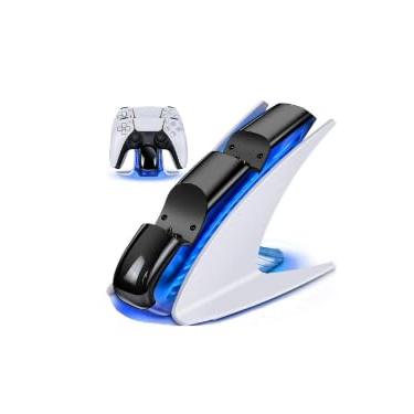 Imagem de Carregador Compátivel Com PS5 Dock Estação De Carregamento Para PS5 2 Controles LED