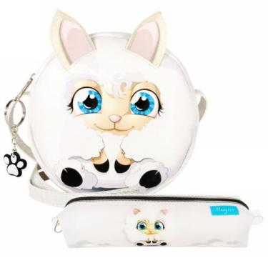 Imagem de Kit Infantil Bolsa e Estojo Ovelhinha Feliz, Magicc Bolsas
