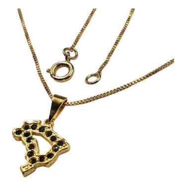 Imagem de Colar Pingente Mapa Do Brasil Vasado Banhado Ouro 18k - C2Cam