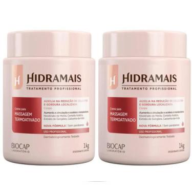 Imagem de kit 2 Creme desodorante Hidramais massagem Termoativado 1 Kg