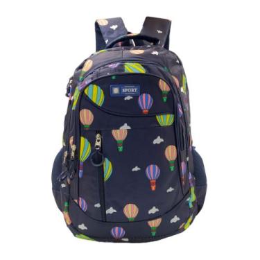 Imagem de Mochila Escolar Infantil Menina Feminina Reforçada Balão WL8905 - Spor
