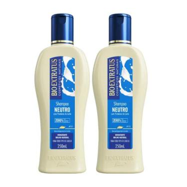 Imagem de Kit 2 Shampoo Brilho Natural Neutro 250 ml Bio Extratus - BIOEXTRATUS