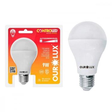 Imagem de Lampada Led Bulbo Controled Ourolux 9W. Autodimerizavel