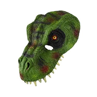 Imagem de NOVELTY GIANT WWW.NOVELTYGIANT.COM - Máscara de Fantasia de Dinossauro de Espuma (Verde Claro) para Adultos