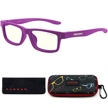 Imagem de Kids Blue Light Blocking Glasses | Cruz Kids Small Magenta/Clear Natural by GUNNAR | Patented 35% Blue Light Protection with Smudge Resistent Lens, Durable & Flexible Frame