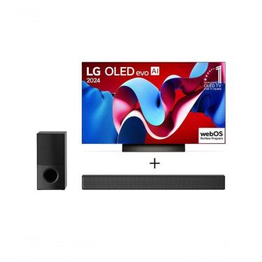 Imagem de Combo Smart TV LG OLED Evo 4K C4 65`` 2024 + Soundbar SNH5