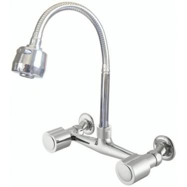 Imagem de Torneira Misturador Bi-comando Quente Fria, Flexível Cozinha - ORIGINA