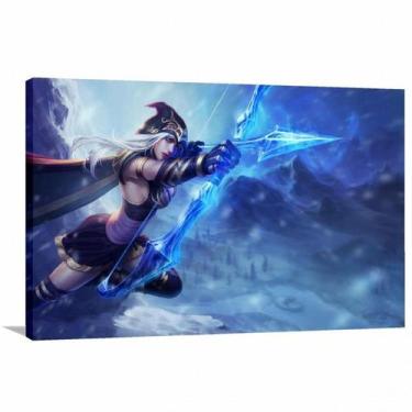 Imagem de Quadro decorativo League of Legends LOL - Jogos - Tela em Tecid - Wall