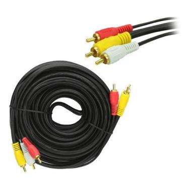 Imagem de Cabo rca audio e video de 20 metros 20m sem emenda - CABLEE