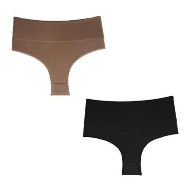 Imagem de Kit 2 Calçolas Segunda Pele Moda Íntima Feminina Lingerie  128 - Luma 