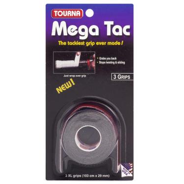Imagem de Overgrip Unique Tourna Mega Tac Preto com 03 Unidades
