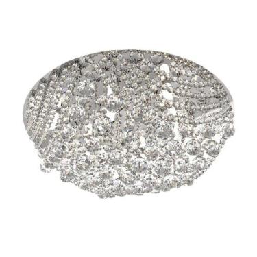 Imagem de Plafon de Cristal Legitimo Redondo 43cm Sala Quarto Corredor Living Lo