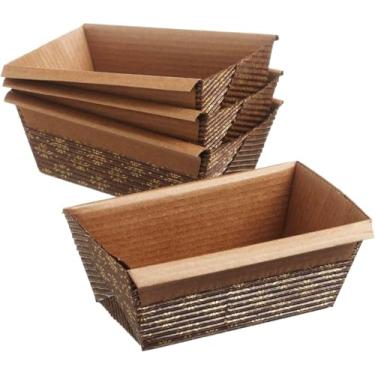 Imagem de Regency Wraps Formas de pão, pequenas, 10 x 5 x 5 cm, pacote com 12, formas descartáveis para pães rápidos, banana e abobrinha, nova embalagem resistente a esmagamento