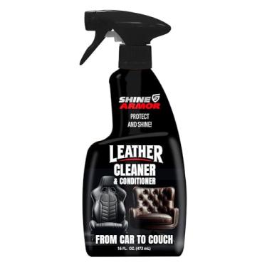 Imagem de Limpador e condicionador de couro para carros, sofá, bolsa, bolsas de mão e sapatos - Pacote duplo - Proteja e limpe os detalhes internos (garrafas de 2 x 8 oz)